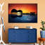 Guitare, coucher de soleil sur toile-1167355957