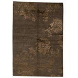 Hand Knotted Area Rug in Walnut