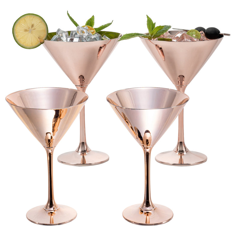 4 Piece 237ml Martini Glass Set