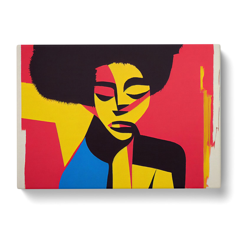 An Abstract Woman - Wrapped Canvas Print, 35cm H x 50cm W x 3cm D