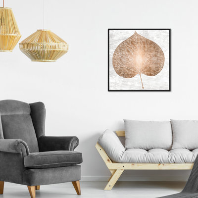 «Cercis Copper Leaf», reproduction d'art moderne sur toile en bronze moderne Cercis Tree pour salon