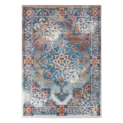 Tapis oriental gris / bleu Honig