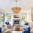 5 Tier 8 Light Raffia Dimmable Chandelier
