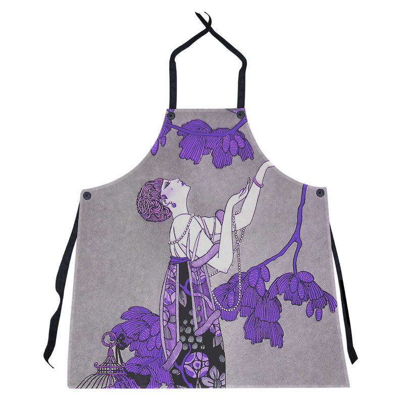 Tablier George Barbier, Mauve / Gris