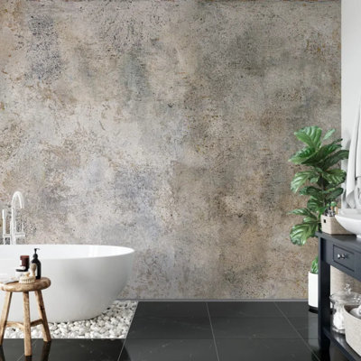 Beige Concrete Texture Wall Mural