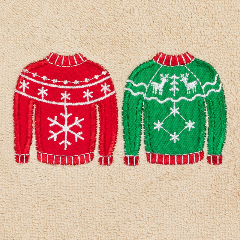 Christmas Hand Towels Midweight Hand Towel, Sand