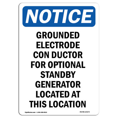 Grounded Electrode Conductor for Sign
