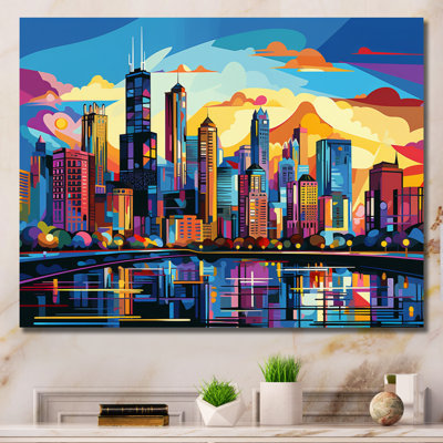 Chicago Popart II - Chicago Wall Art For Living Room