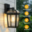 Black Plug-in Outdoor Sconce