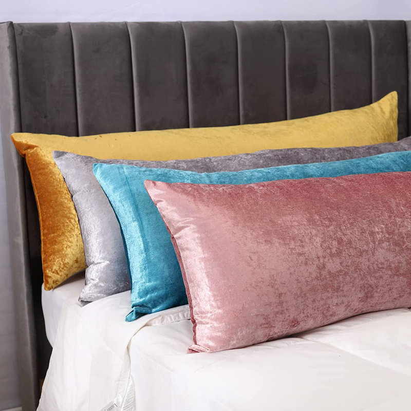 Polyester Medium Support Pillow, King (50 x 152 cm), Pink