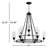 Manningtree 9-Light Dimmable Wagon Wheel Chandelier -1514766875
