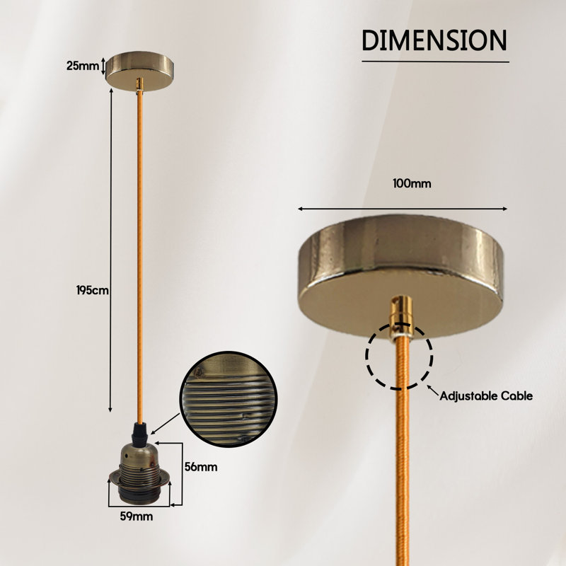 Bardsley 2 - Light Single Pendant, Green Brass, Gold
