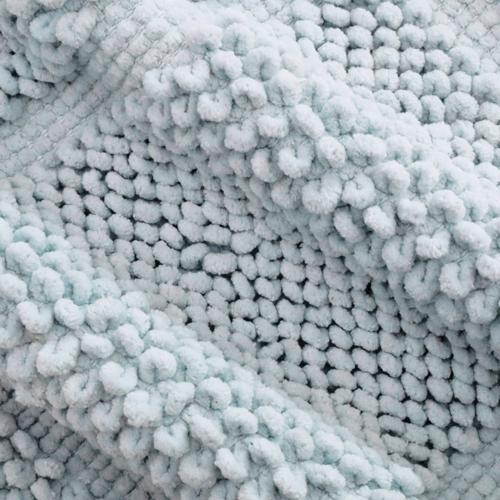 Payten Classic Cotton Bath Mat, Pale Blue, Single - 27"W x 45"L