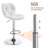 Adjustable Modern PU Leather Swivel Bar Stools with Backrest-105348913