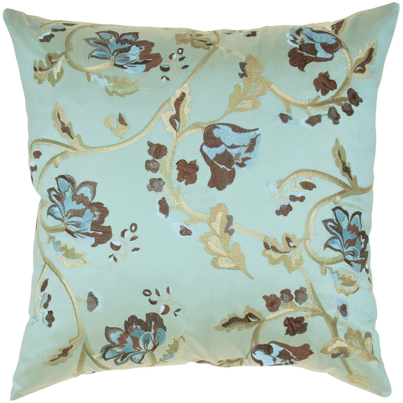 Housse de coussin en soie Silk Down, Turquoise