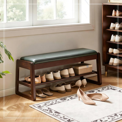 Range-chaussures avec rangement dissimulé et tablettes ouvertes