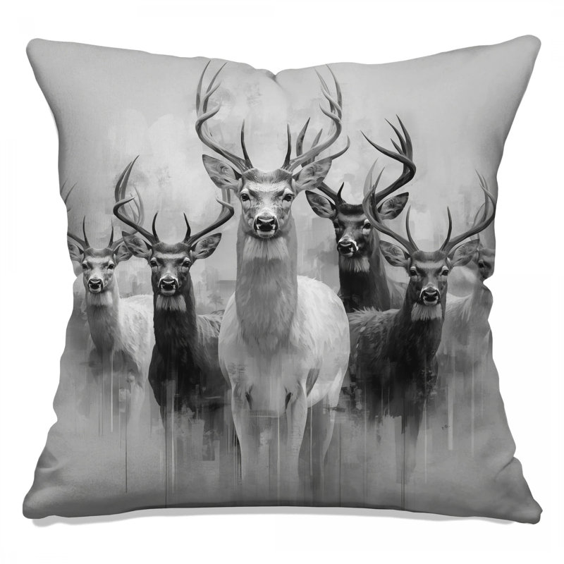 Coussins Group of Deer, 26 x 26 pouces