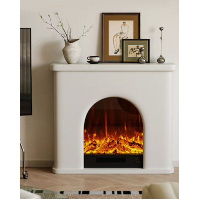 Armoire de foyer électrique décorative de style français