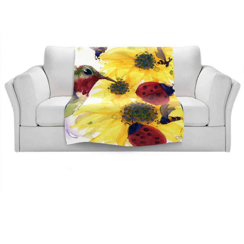 Hand Woven Throw Blanket, 51" x 60"