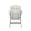 Chaise Adirondack gris foncé - Bois en polyéthylène haute densité robuste pour la piscine-1612083207