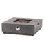 Foyer carré moderne, 50 000 entrées de chaleur, fabrication en fer, l 38,52 po x P 13,43 po, sans assemblage, foyer gris pierre avec, 38,52 po x 38,52 po x 13,43 po, assemblage requis, gris, propane