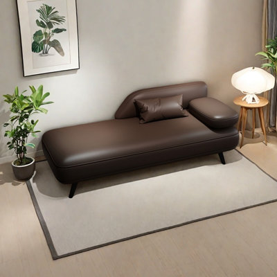 Chaise longue élégante et simple en similicuir