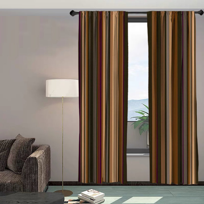 Anglet Semi Sheer Curtain Panel Pair, 28" W x 95" L