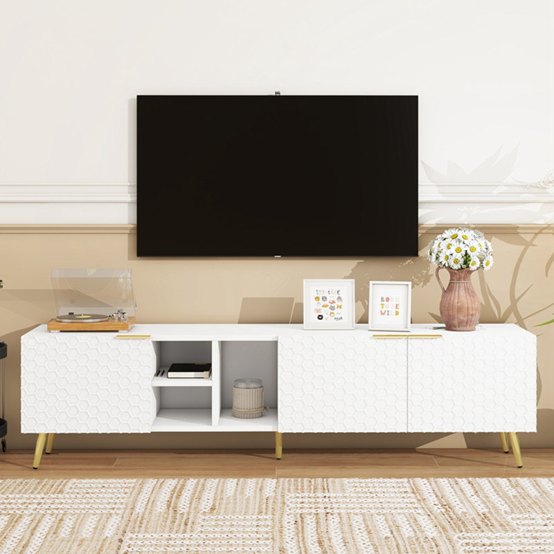 Armoire d'appoint Gigliola, Blanc