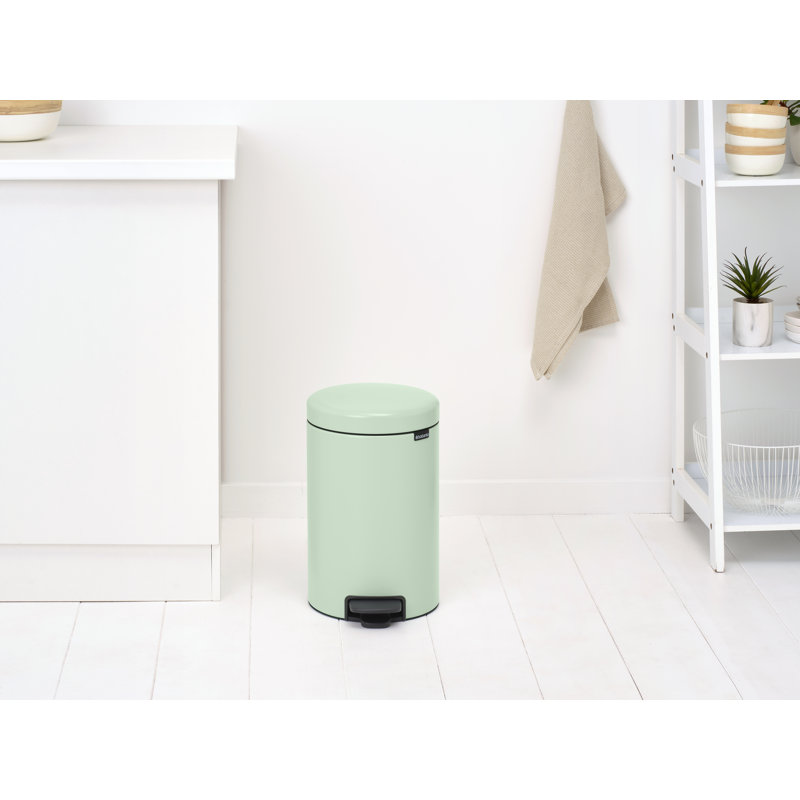 Brabantia Newicon Step On Trash Can, 3.2 Gallon (12 Liter), Jade Green