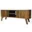 Kriemann Unfinished TV Stand with Fireplace Included