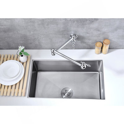 Wall Mount Folding Kitchen Pot Filler Faucet