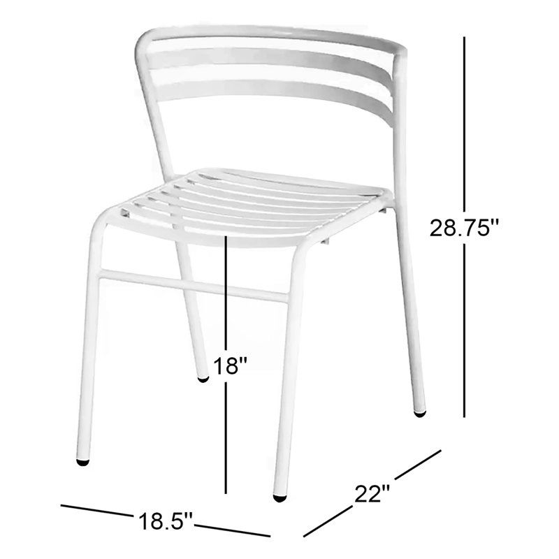 Chaise de patio empilable Cogo ™, Rouge