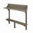 3-Piece Balcony Bar Set With Bottom Shelf Table And 2 Stools