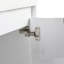 Meuble-lavabo de 60 po avec lavabo en résine, portes à fermeture douce et armoire à 1 côté, montage flottant, blanc brillant, contreplaqué (emballage KD) - 24 po x 2 + 12 po