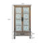 Armoire de rangement haute tour - Buffet garde-manger en bois rustique - Armoire polyvalente avec rangement pour la décoration intérieure et l'organisation Armoire chic avec deux portes et un tiroir
