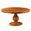 Table de salle à manger ronde en bois massif-135089515