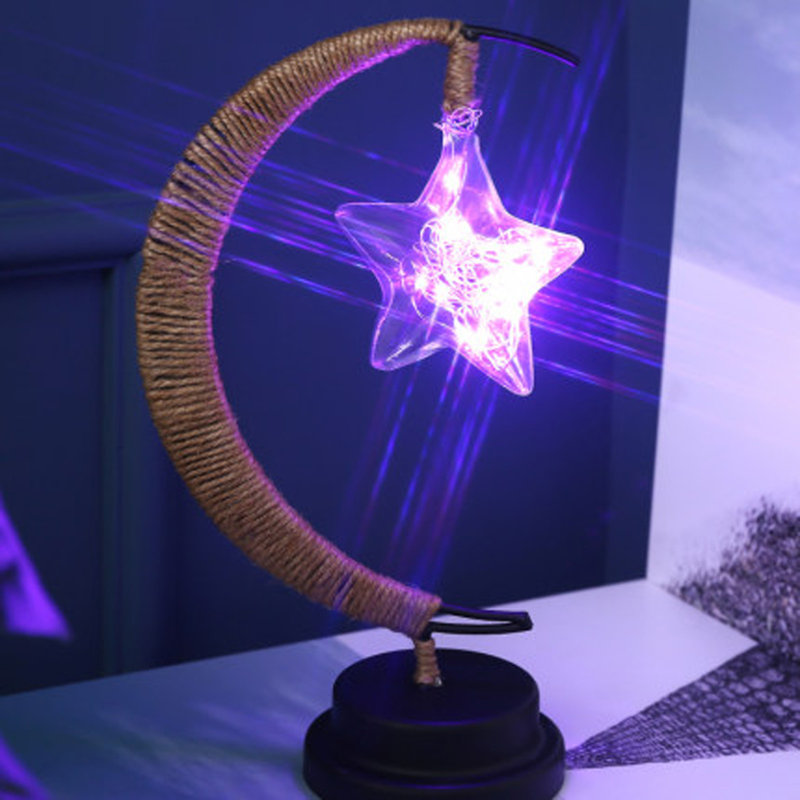 LED Decorative Star Handmade USB Wrought Iron Night