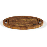 HiTeak Furniture Teak Wood Oval Cutting Board
