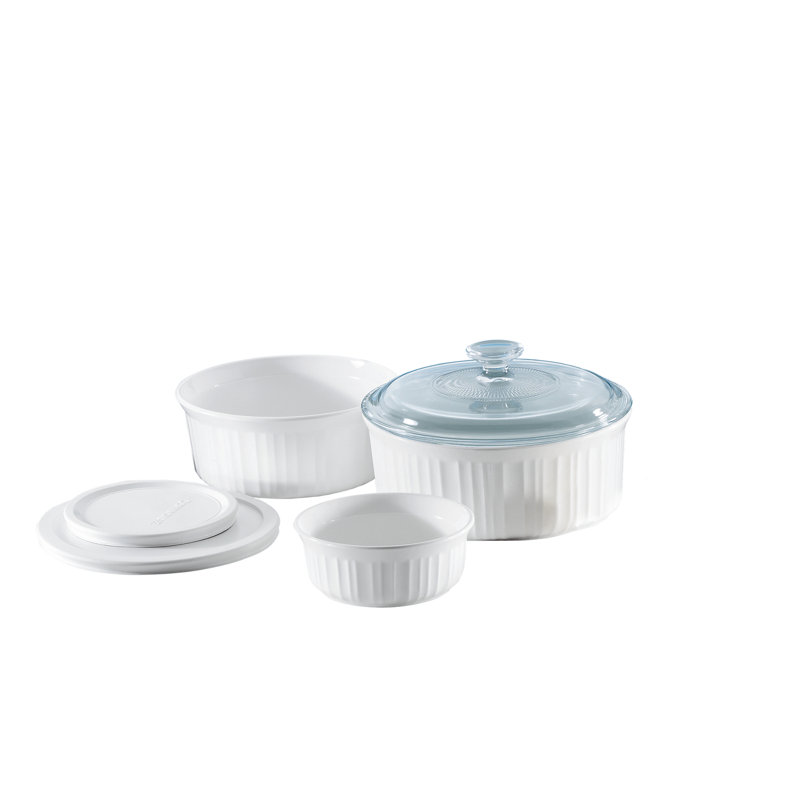 Ensemble de casseroles rondes 6 pièces avec couvercles Petya Pantry