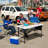 Lifetime Heavy Duty Outdoor Cornhole, Ladderball Game and Folding Table Combo Set