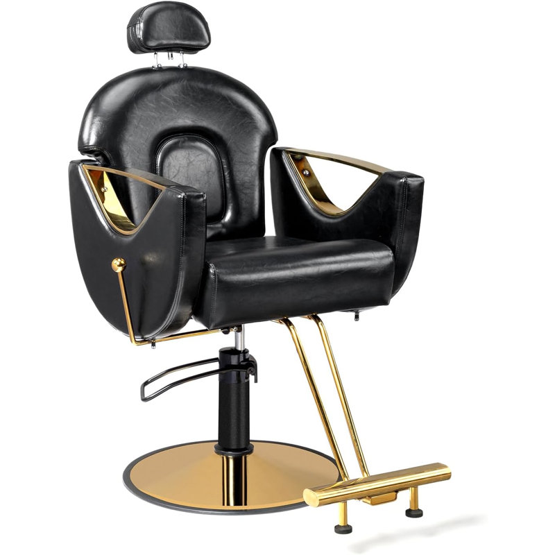 Fauteuil de massage en faux cuir, Similicuir noir