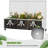 Metal Planter Box with Trellis with Wheels-1081861577-1097344964