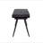 Espresso and Black Tufted Cushion Side Bench