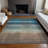 Machine Washable Indoor/Outdoor Xhevrie Blue Rug-1704760289