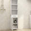 Armoire sur pied en blanc, 1 porte et un tiroir, une fabrication enchanteresse, de nombreux choix de rangement, créé, Painted Evolution, pour divers espaces, des assemblages faciles à synthétiser,