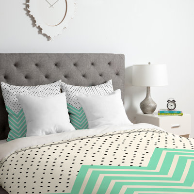 Allyson Johnson Polyester Dots Duvet Cover