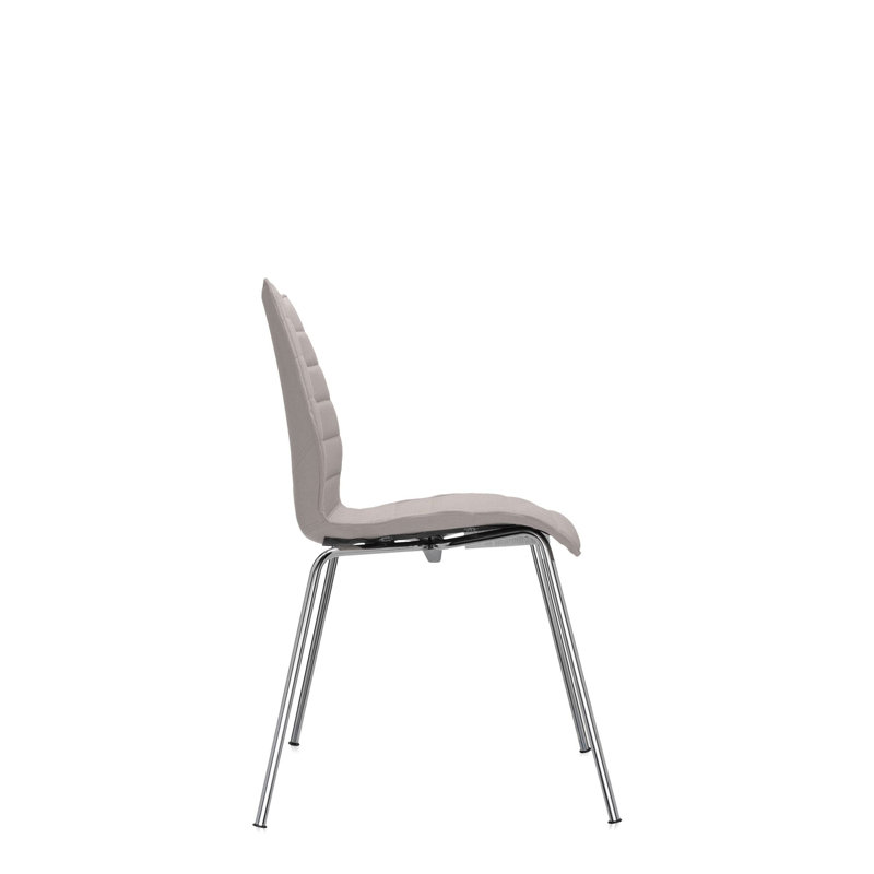 Maui Upholstered Dining Chair, Beige Trevira