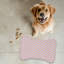 Tapis d'alimentation en os 1 pièce mauve et chatoyant mauve