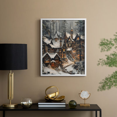 Christmas Holiday Art DCXXV Framed Print - Solid Wood