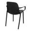 Chaise d'extérieur en polypropylène noir pour l'extérieur